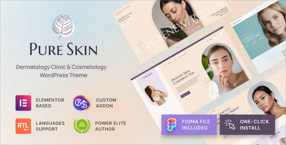Pure Skin - Dermatology Clinic & Cosmetology WordPress Theme Pure Skin - Dermatology Clinic & Cosmetology WordPress Theme