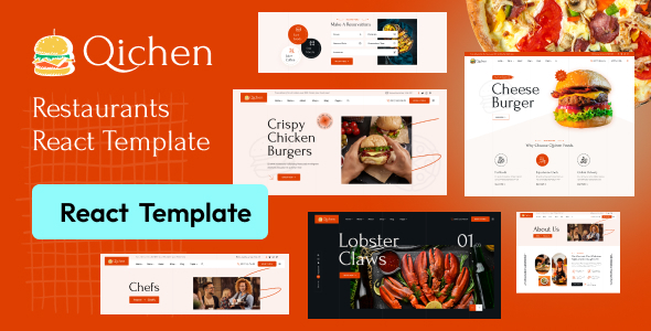 Qichen - Fast Food & Restaurant React NextJs Template Qichen - Fast Food & Restaurant React NextJs Template