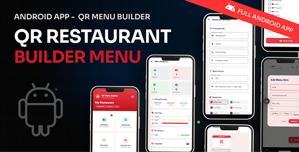 QR Menu Builder for Android QR Menu Builder for Android