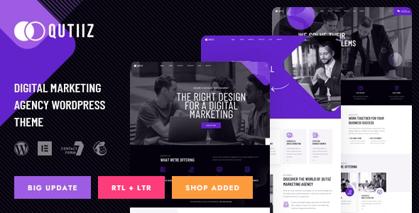 Qutiiz - Digital Marketing Agency WordPress Theme Qutiiz - Digital Marketing Agency WordPress Theme