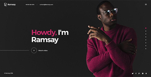 Ramsay - Personal CV/Resume WordPress Theme Ramsay - Personal CV/Resume WordPress Theme