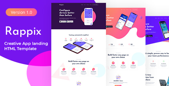 Rappix - App Landing Page Rappix - App Landing Page