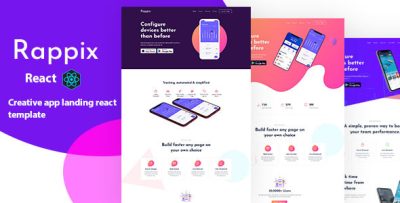 Rappix - React App Landing Template