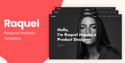 Raquel - Bootstrap 4 Personal Portfolio