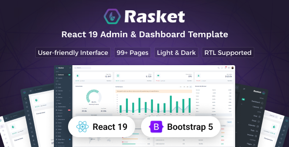 Rasket - React 19 Admin Dashboard Template Rasket - React 19 Admin Dashboard Template