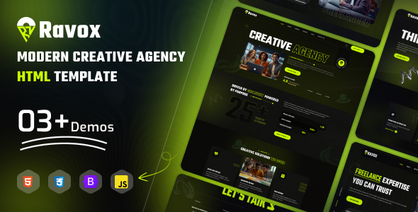 Ravox - Modern Creative Agency HTML Template Ravox - Modern Creative Agency HTML Template