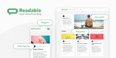 Readable - WordPress Blog Theme Focused on Readability