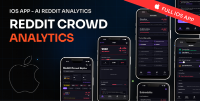 Reddit Crowd Alpha - iOS AI Sentiment Analytics App