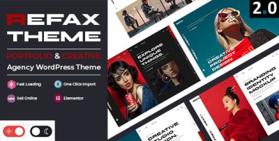 Refax - Creative Portfolio & Agency WordPress Theme