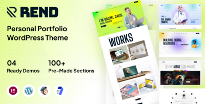 Rend - Personal Portfolio WordPress Theme