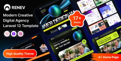 Renev - Laravel 12 Modern Creative Digital Agency Template