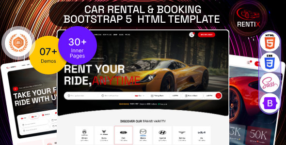Rentix - Car Rental & Booking Bootstrap 5 HTML Template Rentix - Car Rental & Booking Bootstrap 5 HTML Template
