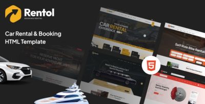 Rentol - Car Rental & Booking HTML Template