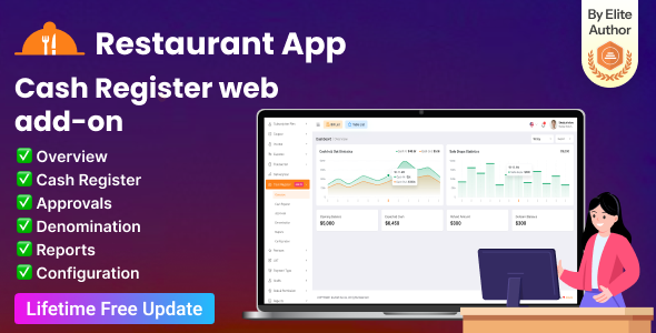 Restaurant App Cash Register Web Add-on Restaurant App Cash Register Web Add-on