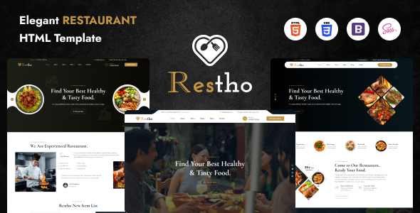 Restho - Restaurant HTML Template Restho - Restaurant HTML Template