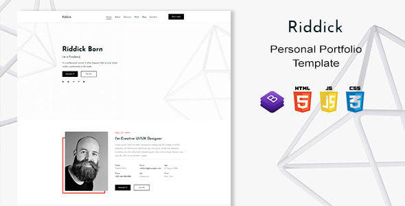 Riddick - Personal Portfolio Template Riddick - Personal Portfolio Template