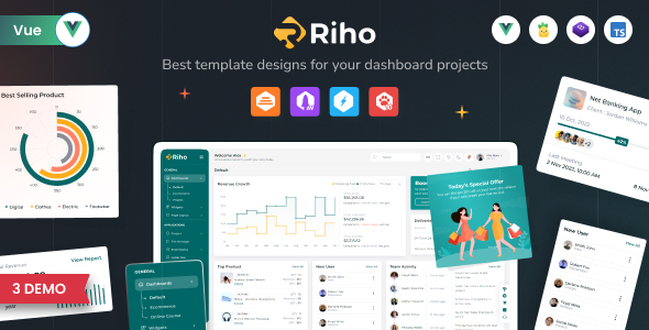 Riho - Vue JS Admin Dashboard Template Riho - Vue JS Admin Dashboard Template