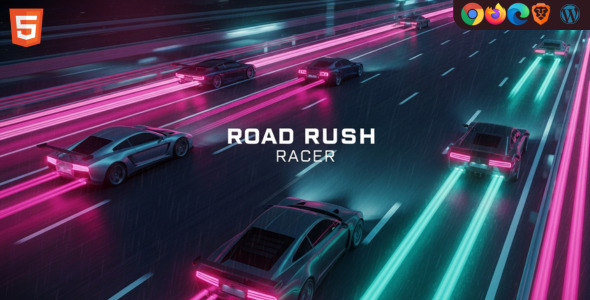 Road Rush Racer - HTML5 Endless Car Racing Game | Mobile + Web | AdMob Ready | Easy Reskin Road Rush Racer - HTML5 Endless Car Racing Game | Mobile + Web | AdMob Ready | Easy Reskin