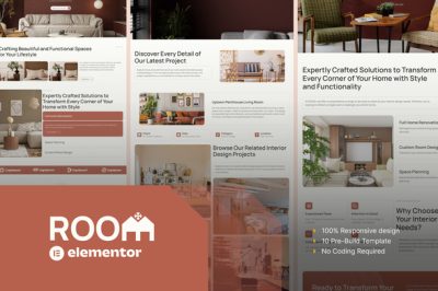 Room - Interior Design Elementor Pro Template Kit