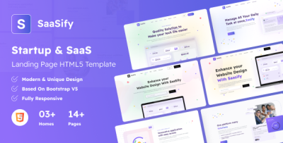 Saasify - Startup & SaaS Landing Page HTML5 Template
