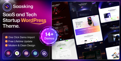 Saasking - SaaS & Tech Startup WordPress Theme