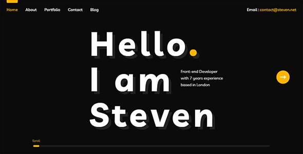 Salimov - Horizontal Personal Portfolio Salimov - Horizontal Personal Portfolio