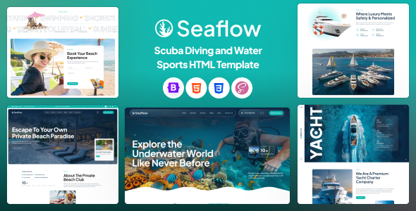 Seaflow – Scuba Diving & Water Sports HTML Template Seaflow – Scuba Diving & Water Sports HTML Template