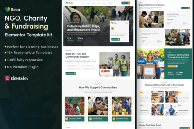 Seba - Charity & Donation Elementor Template Kit