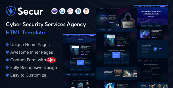 Secur - Cyber Security Services Agency HTML Template Secur - Cyber Security Services Agency HTML Template