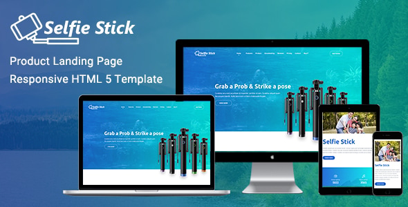 Selfie Stick - Product Landing Page Responsive Template Selfie Stick - Product Landing Page Responsive Template