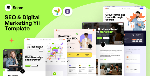 Seom - SEO & digital marketing Yii Template Seom - SEO & digital marketing Yii Template