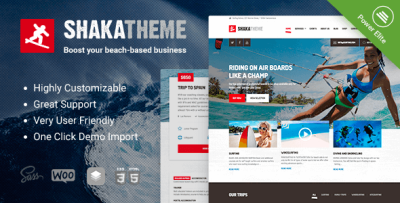 Shaka - A Watersports WordPress Theme