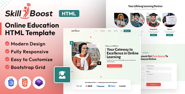 Skill Boost | Online Education HTML Template Skill Boost | Online Education HTML Template