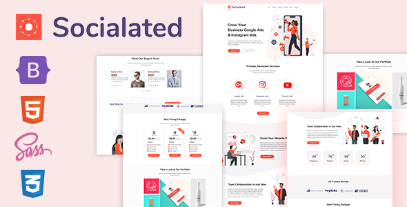 Socialated - One Page Parallax Socialated - One Page Parallax