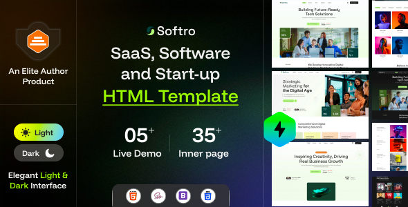 Softro - SaaS, Software and Startup HTML Template Softro - SaaS, Software and Startup HTML Template