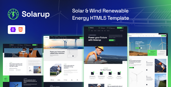 Solarup - Solar & Wind Renewable Energy HTML5 Template Solarup - Solar & Wind Renewable Energy HTML5 Template