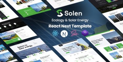 Solen - Ecology & Solar Energy React Next Template