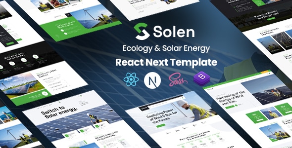 Solen - Ecology & Solar Energy React Next Template Solen - Ecology & Solar Energy React Next Template