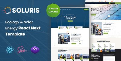 Soluris - Ecology & Solar Energy React NextJs Template