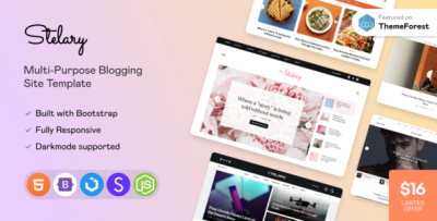 Stelary - Multi-Purpose Blog & Magazine Site Template