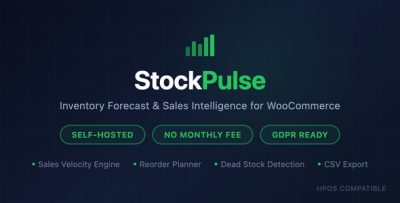 StockPulse - Inventory Forecast & Sales Intelligence for WooCommerce