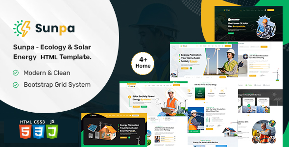 Sunpa - Ecology & Solar Energy HTML5 Template Sunpa - Ecology & Solar Energy HTML5 Template