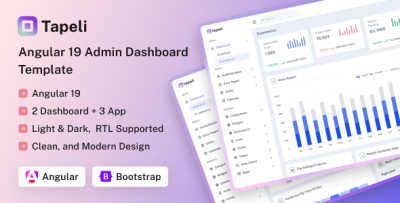 Tapeli - Angular Admin Dashboard Template