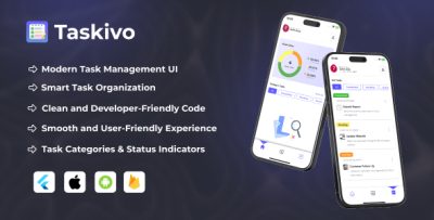 Taskivo - Flutter Todo & Task Management App With Reminders