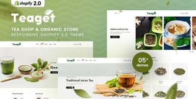 Teaget - Tea Shop & Organic Store Responsive Shopify 2.0 Theme