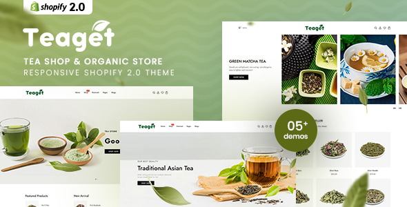 Teaget - Tea Shop & Organic Store Responsive Shopify 2.0 Theme Teaget - Tea Shop & Organic Store Responsive Shopify 2.0 Theme