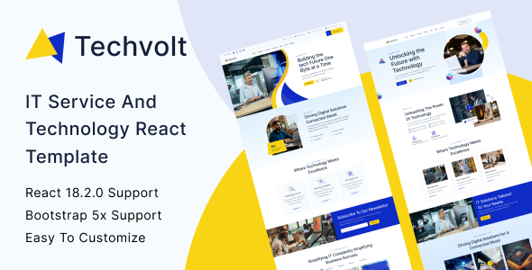 Techvolt - IT Service & Technology React Template Techvolt - IT Service & Technology React Template