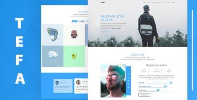Tefa - One Page Portfolio Template
