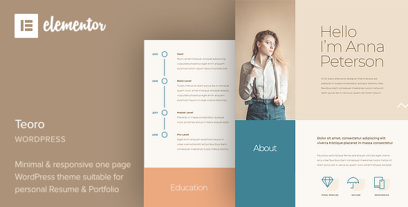 Teoro - One Page WordPress Theme Teoro - One Page WordPress Theme