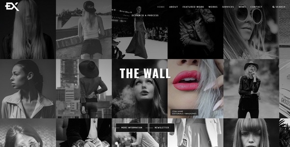 The Wall || Photography Portfolio Template The Wall || Photography Portfolio Template